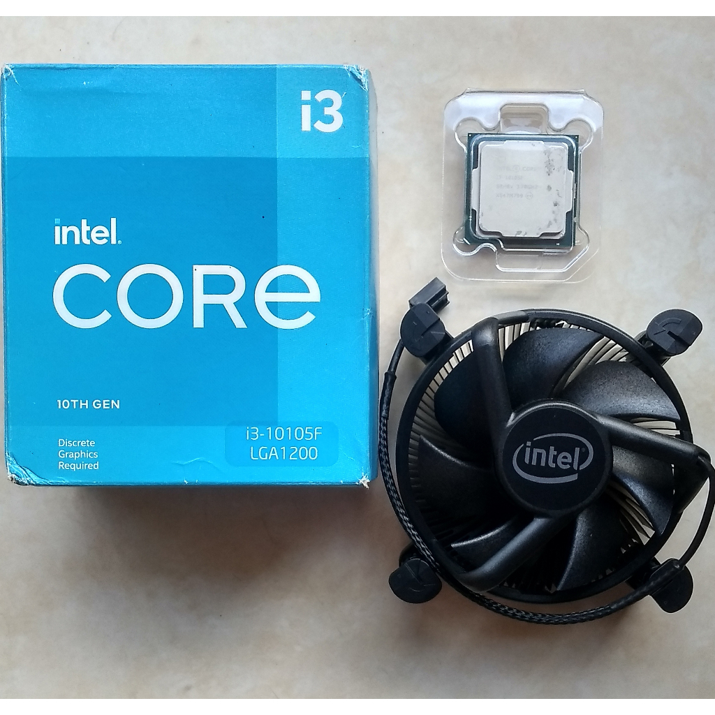 Prosesor Intel® Core™ i3-10105F  3.7Ghz Up To 4.4Ghz [Box] Socket LGA 1200 Bekas Normal