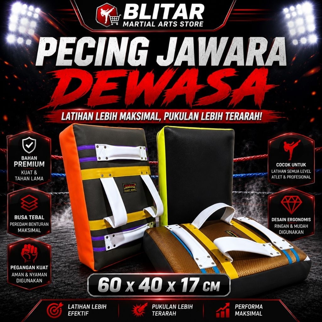 Pecing Silat JAWARA Dewasa samsak ukuran besar 60 x 40
