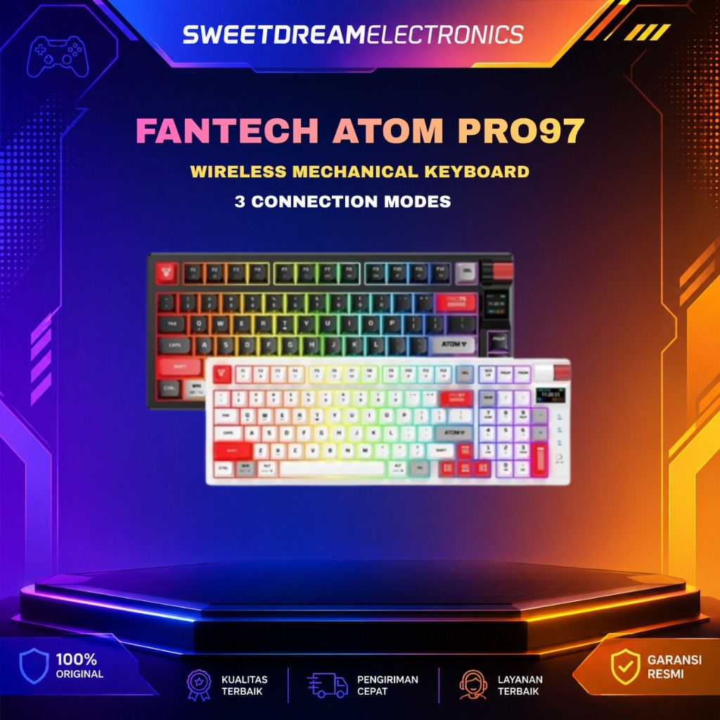 Fantech ATOM PRO97 Wireless Mechanical Keyboard Gaming 97 Key