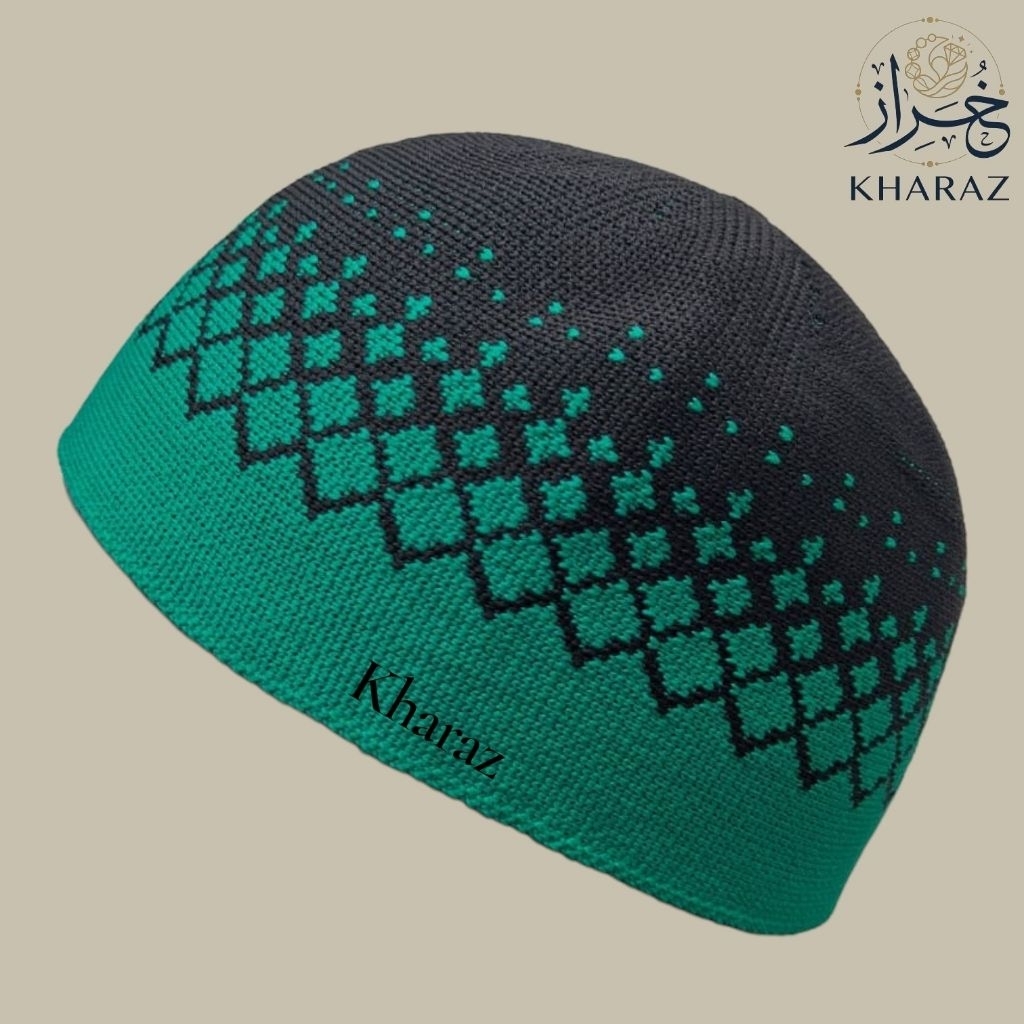 Kharaz Peci Rajut Rumin Mode Safir Bahan Katun Poliester