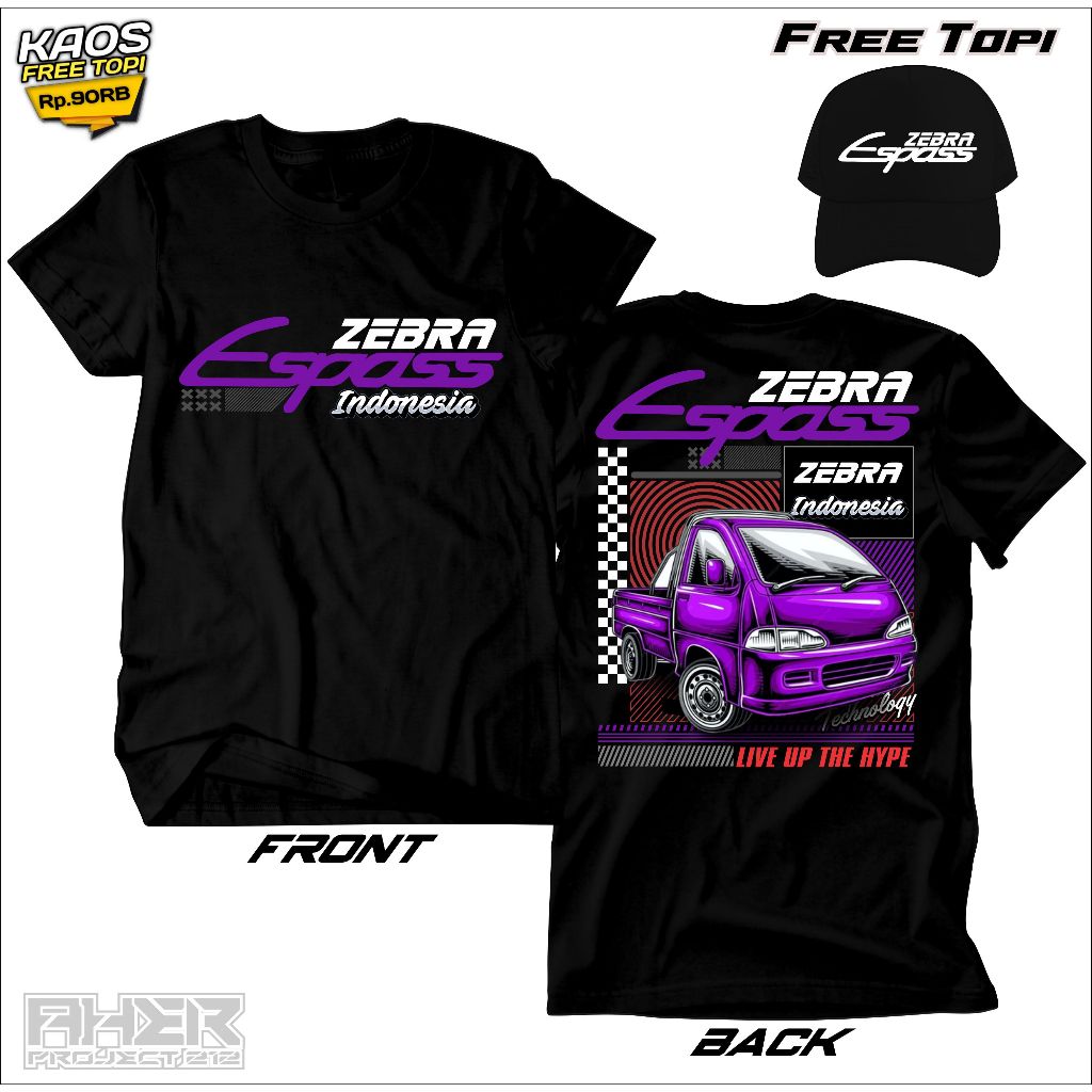 KAOS BAJU T-SHIR MOBIL ESPASS ZEBRA ORIGINAL INDONESIA||KAOS KOMUNITAS ESPASS||KAOS ESPASS TERBARU||