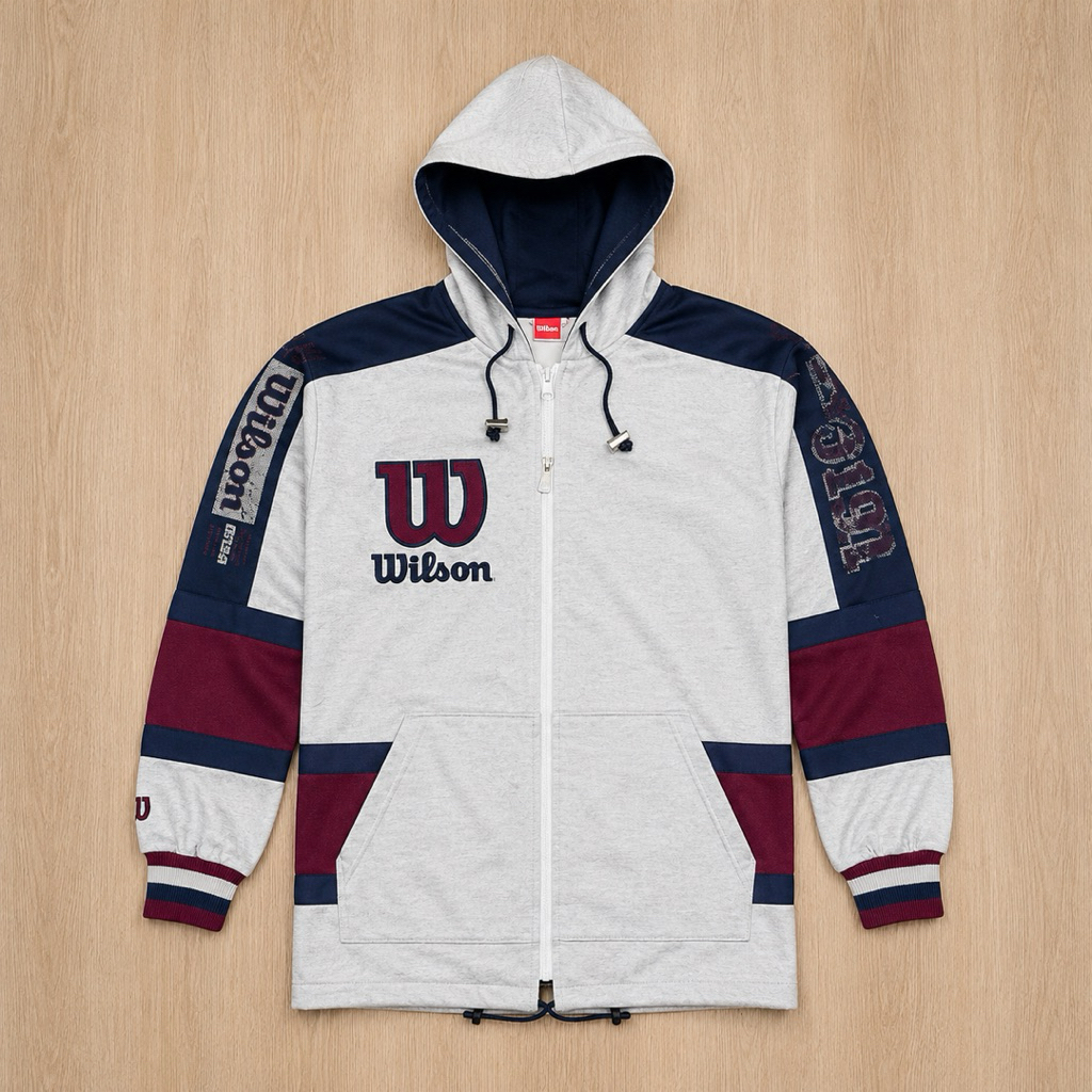 Wilson Tracktop Jacket Hooded logo Grey Original