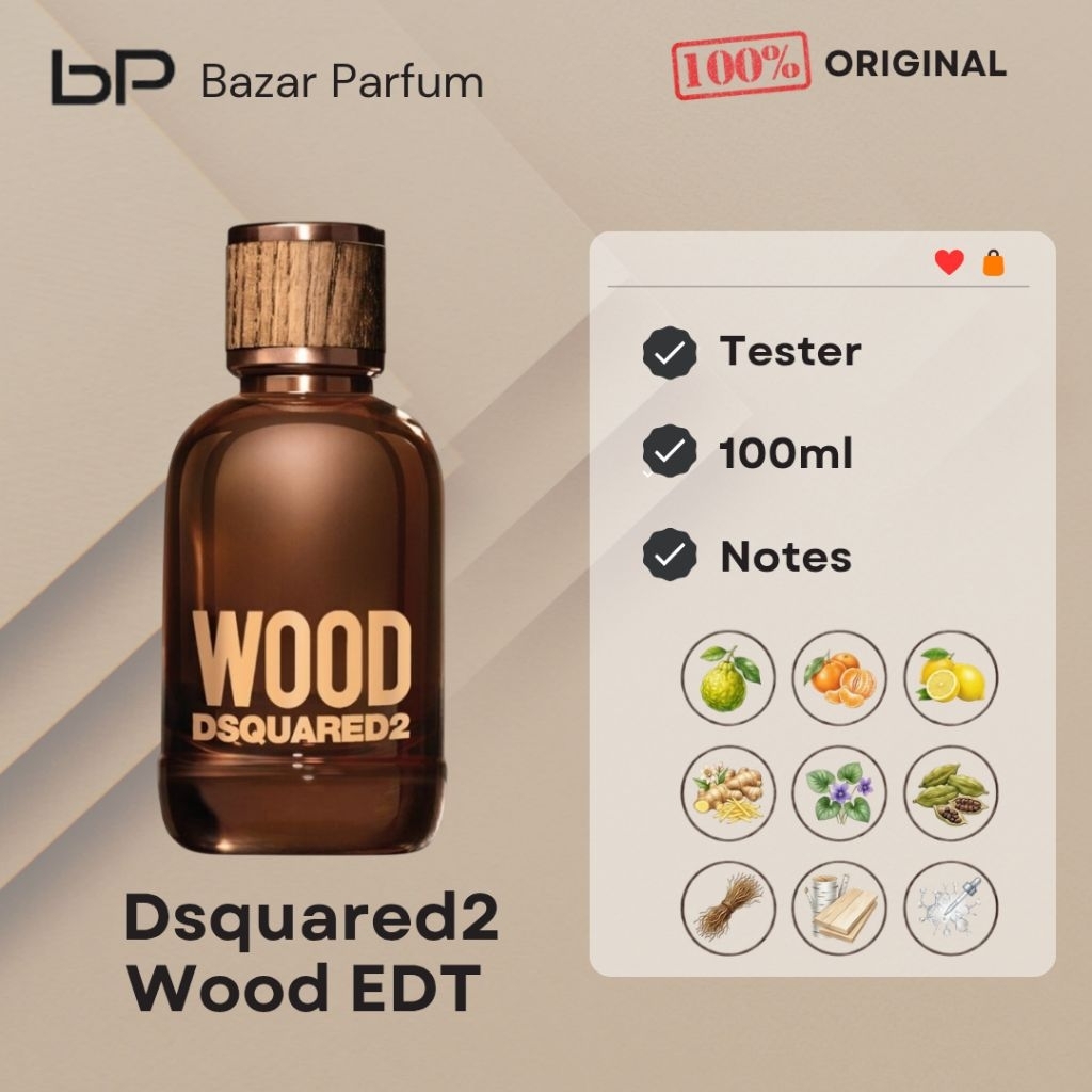 Parfum Pria Dsquared2 Wood by Dsquared2 EDT for Men Original