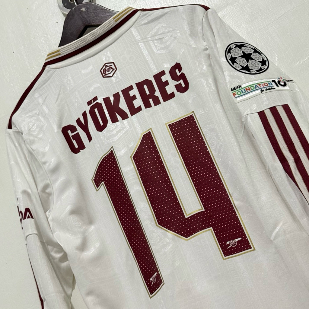 JERSEY ARSENAL 3RD 2025/2026 LONGSLEEVE PLAYER ISSUE UCL VERSION - GYOKERES