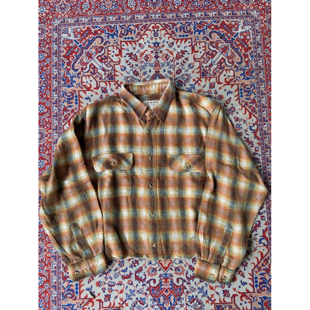 Boxy Flannel Wool Shirt