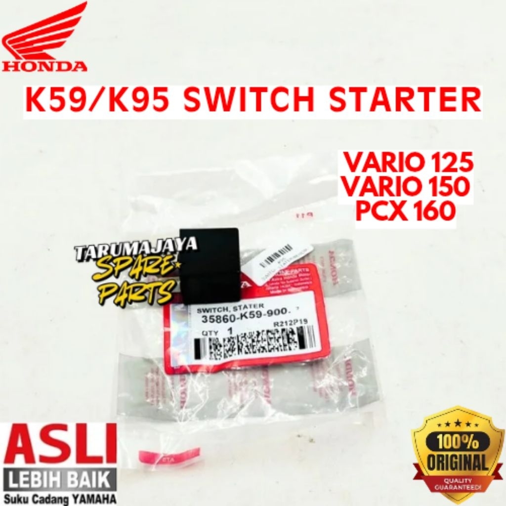 SWITCH STARTER ORIGINAL HONDA KODE K59 / K95, SWITCH STARTER VARIO 125, SWITCH STARTER VARIO 150, SW