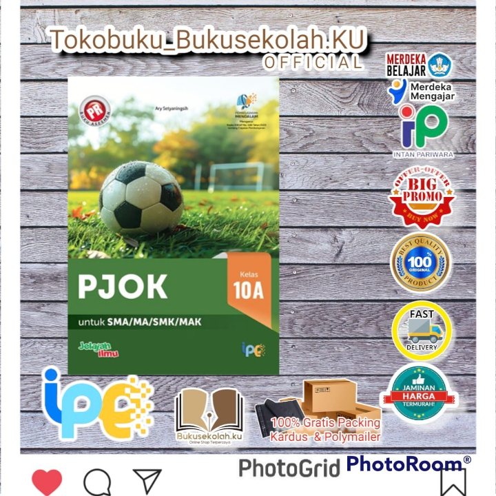 diskon Buku PR ASESMEN PJOK KELAS 10 Kur Merdeka  SEMESTER 1 , 2 Terbaru 2026 INTAN PARIWARA