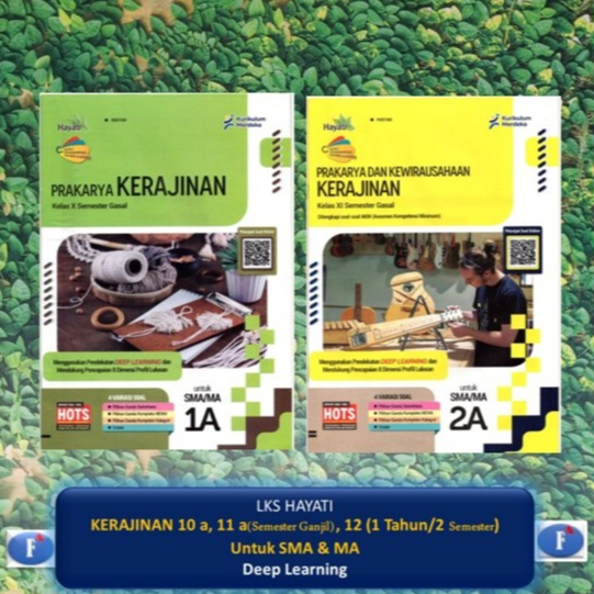 LKS Prakarya dan Kewirausahaan Kerajinan PKWU SMA Kelas 10 11 12 Semester 1 Merdeka Hayati Deep Lear