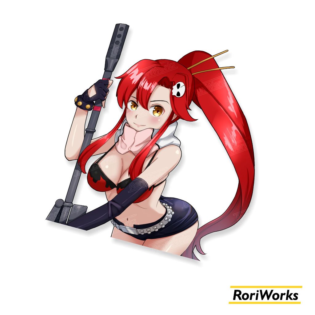 Stiker Kiss cut - Yoko Littner | Tengen Toppa Gurren Lagann