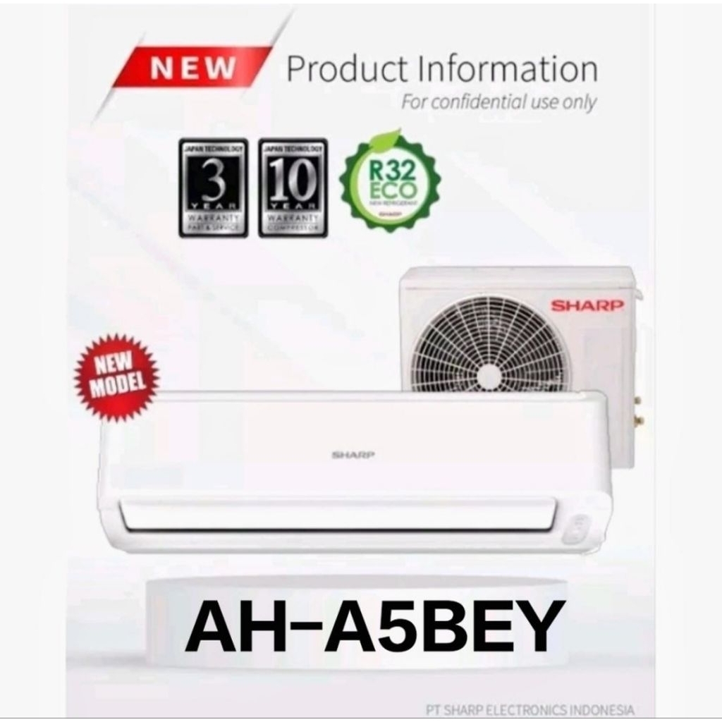 AC SHARP 1/2 PK 5 BEY + PASANG + VAKUM