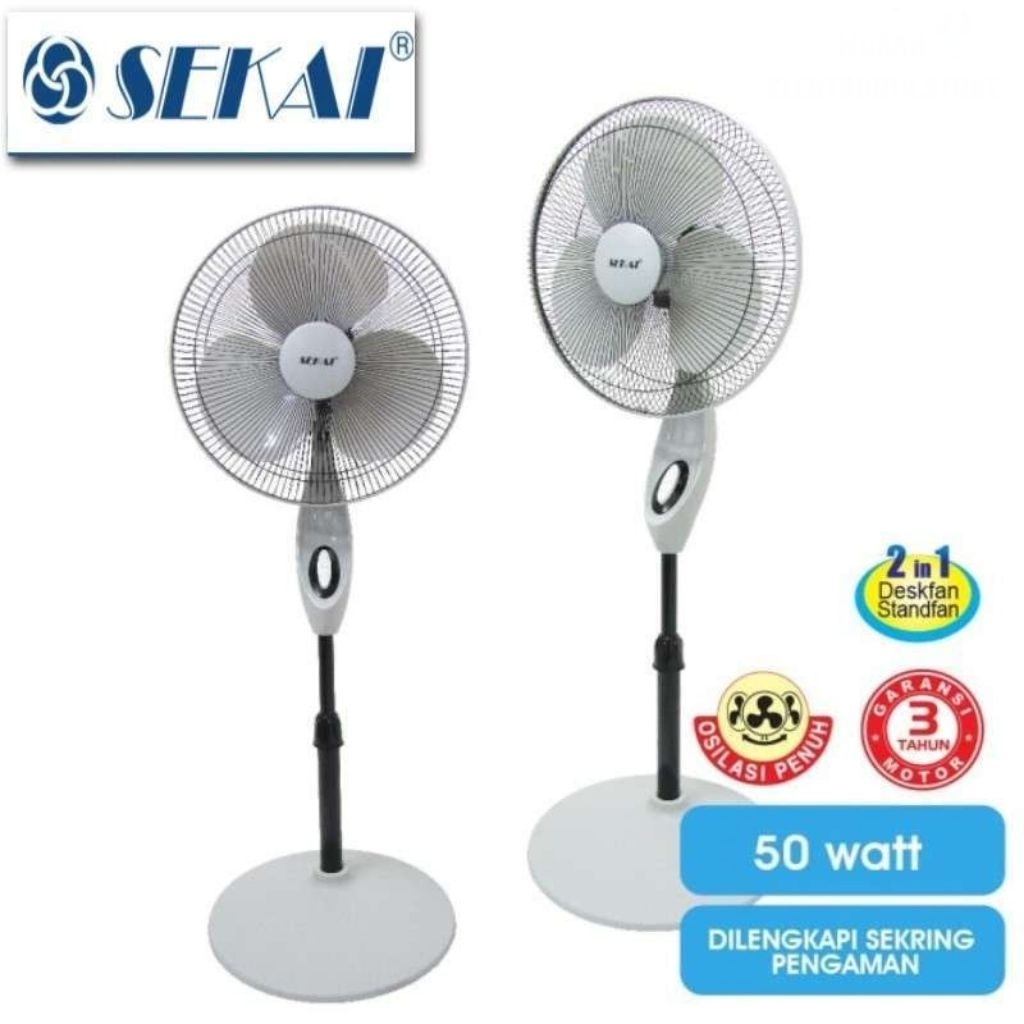 Kipas Angin Sekai 16 inch SFN 1618 Kipas Angin Berdiri Sekai Stand Fan