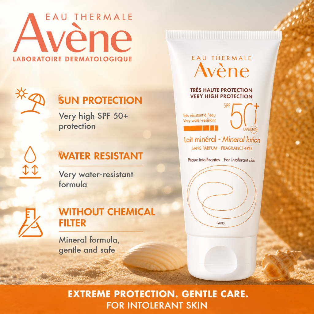Avene Very High Protection Mineral Cream SPF 50+ 50ml / Melindungi kulit sensitif dari sinar matahar