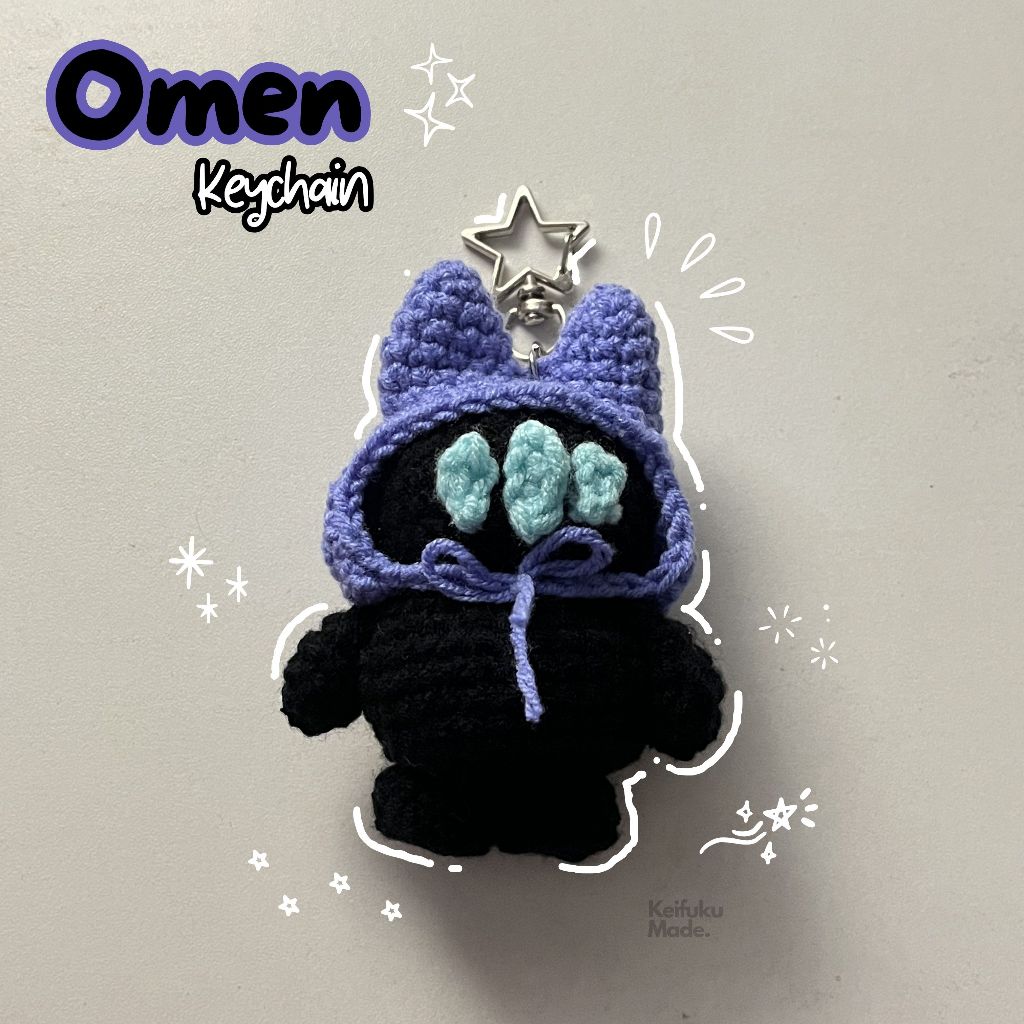 Omen Crochet Keychain | Valorant Merch | Gantungan Kunci Rajut