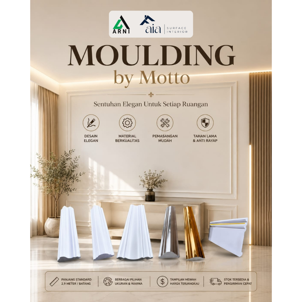 Moulding Dekorasi Dinding by Motto
