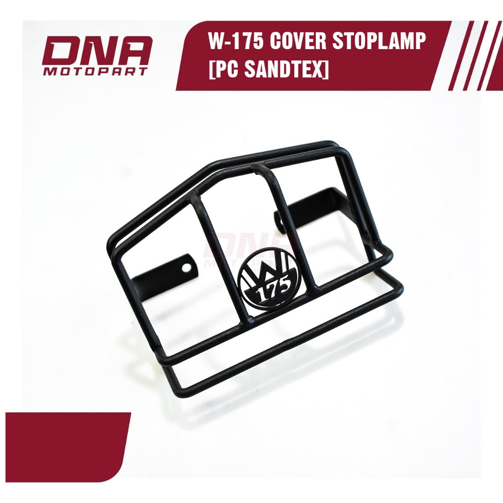 W 175 Cover Stop lamp Hitam Pelindung Stop lamp Kawasaki W175 Stylish Kokoh