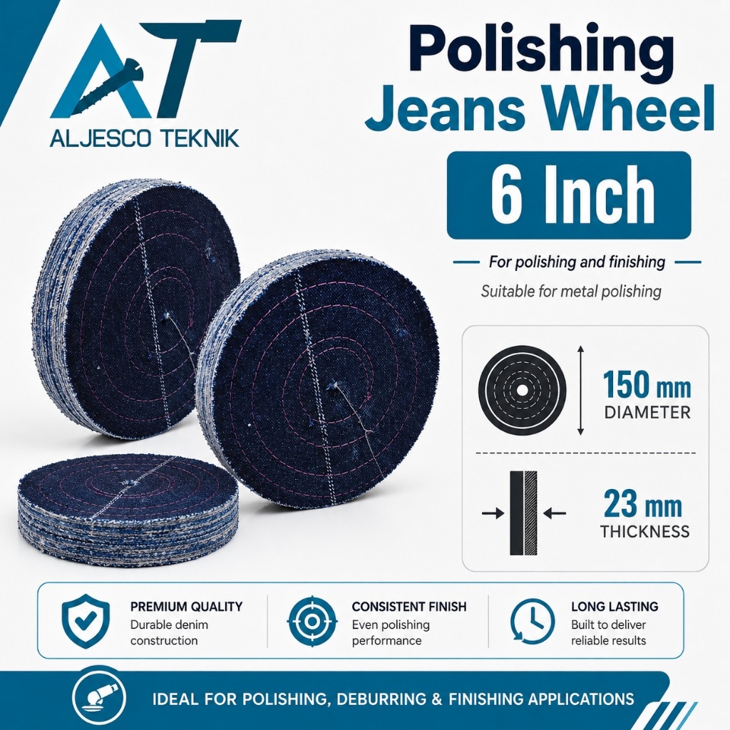 PAD JEANS POLES KAKU 6 INCH TEBAL / KAIN POLES JEANS 6 INCH TEBAL