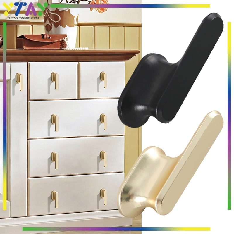 Gagang Lemari Tarikan Laci Minimalis Handle Laci Aluminium Untuk Lemari Dan Kabinet Warna Gold
