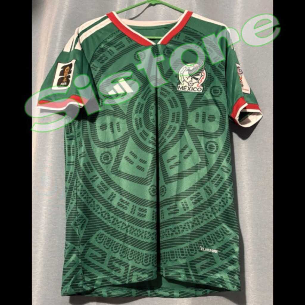 Jersey Meksiko Home Piala Dunia World Cup 2026 + Cetak Nama Nameset RAUL 9 / Custom suka suka Font O