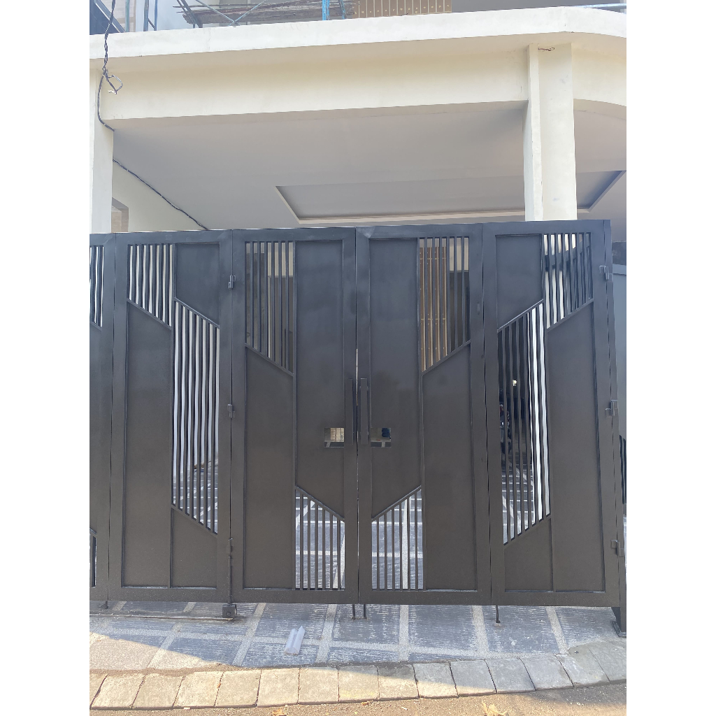 Pagar Rumah Hitam Doff / Pagar Rumah Lipat
