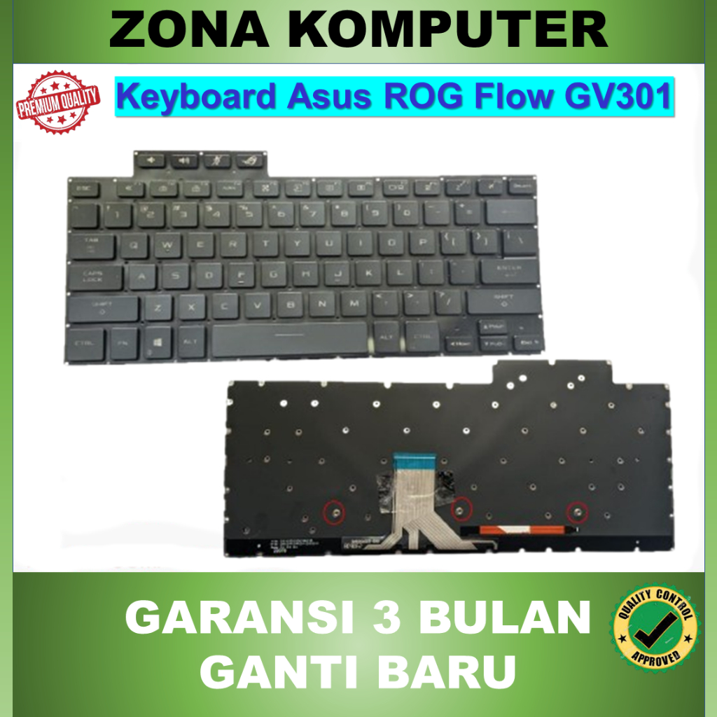 Keyboard Asus ROG Flow X13 GV301 GV301QC GV301QH GV301QE Backlight