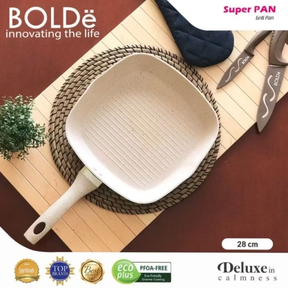 Bolde Super Grill Pan 28Cm Granite Series