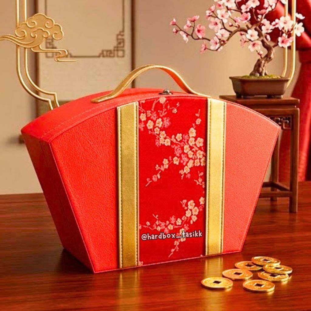 Box Hampers Imlek 2027/Hardbox Kue Lapis Cheongsam/Box CNY Gift Hampers