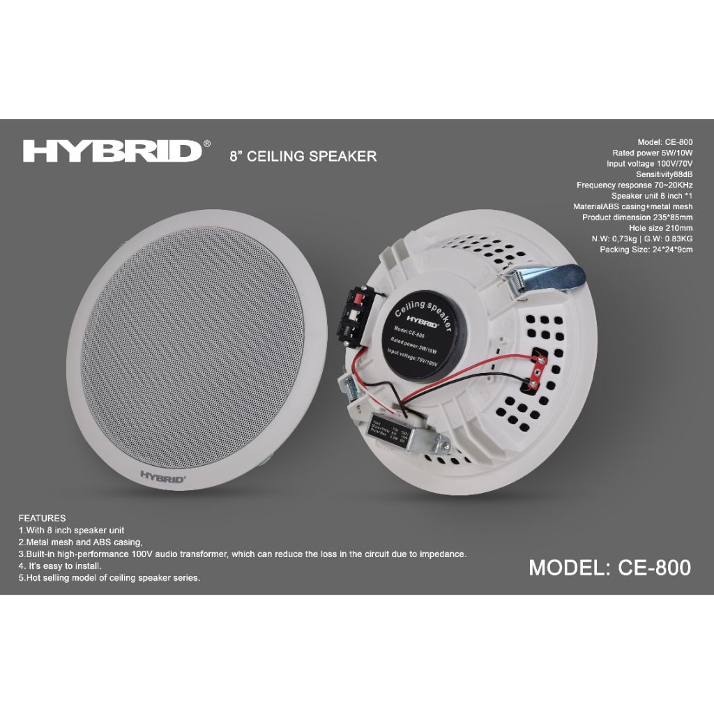 speaker celling 8 inch 10 watt hybrid ce 800 speaker plafon 8 inch speaker plafon 10 watt speaker ce