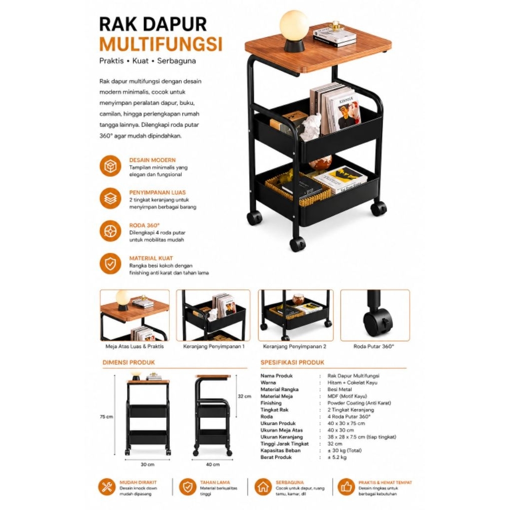 MEJA RAK MULTIFUNGSI