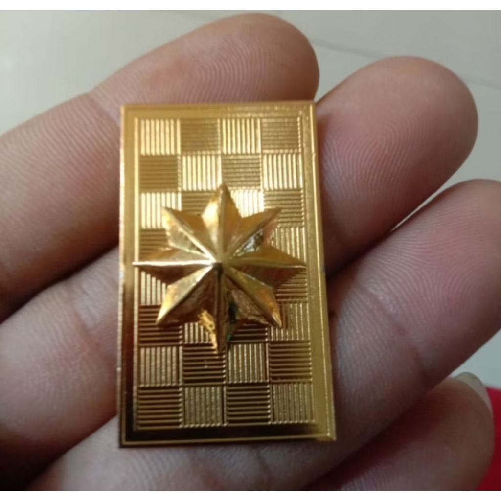 Pin krah ASN / PNS bintang 1 polos