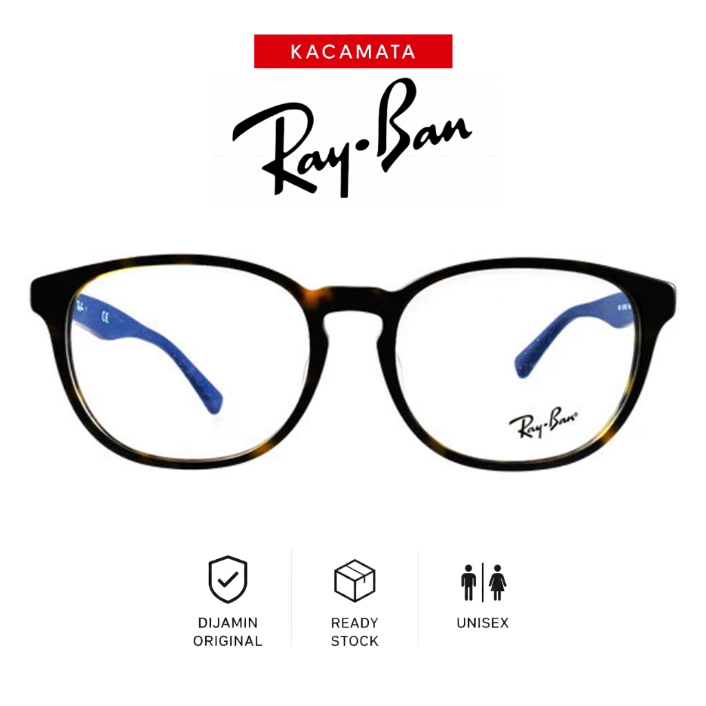 RAYBAN Frame Kacamata Plus Minus Pria Wanita Ori Unisex RB5373D-C5888-55