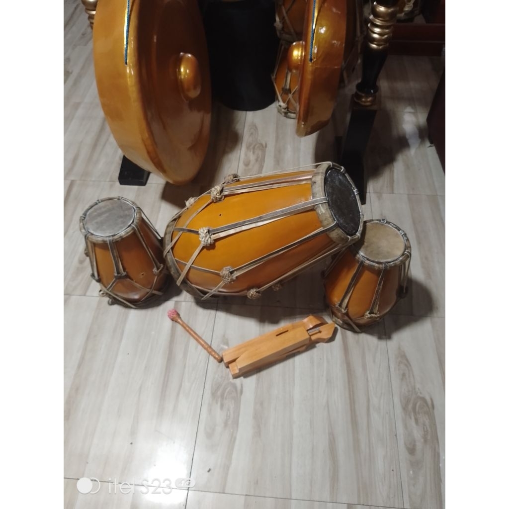 Kendang Jaipong 1 Set Rampak Kayu Mangga