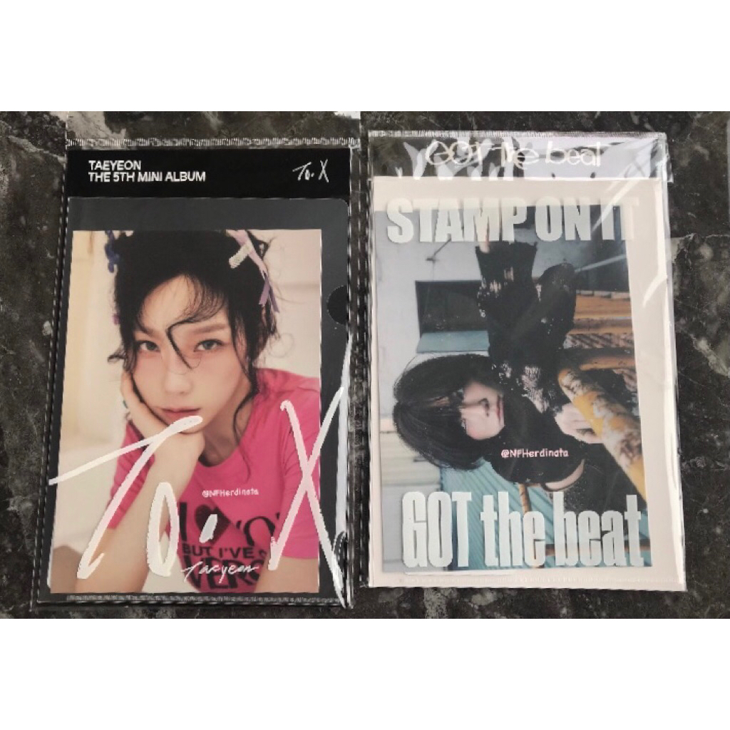 TAEYEON SNSD GIRLS’ GENERATION POSTCARD HOLO TO. X STAMP ON IT GOT THE BEAT
