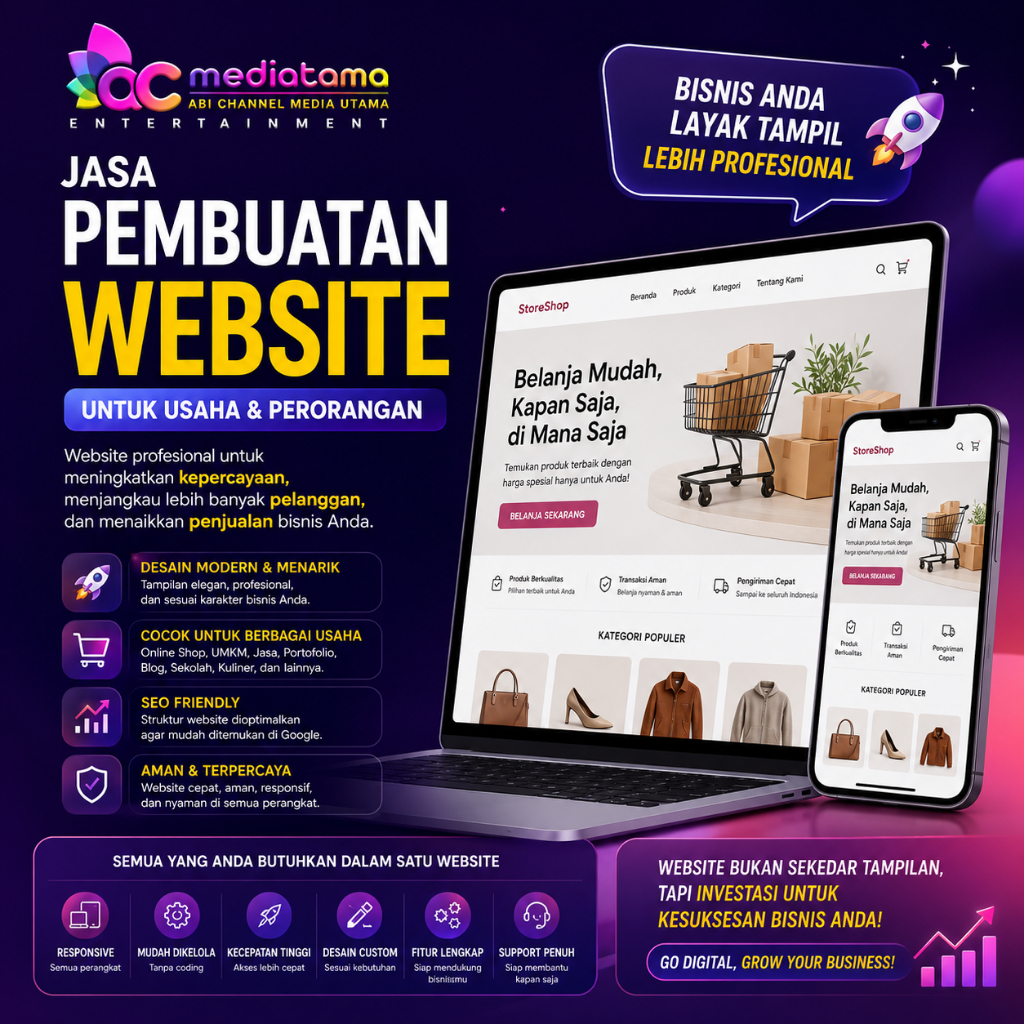 Jasa Pembuatan Website Profesional. Gratis Hosting Domain Dan Email Bisnis