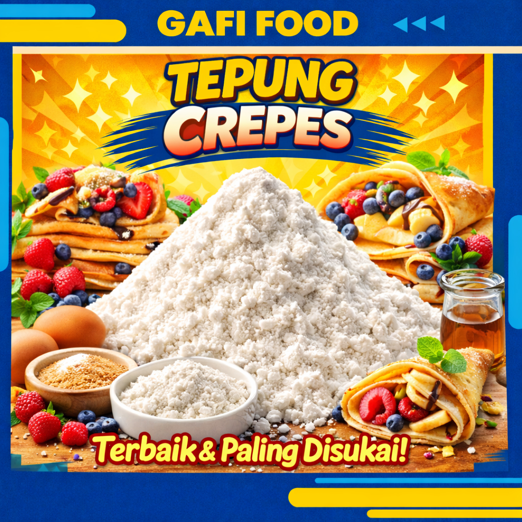 Tepung Crepes Tako Tepung Crepes Premium Renyah Tipis Tidak Mudah Pecah untuk Crepes Manis Gurih Ant