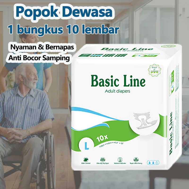 Lifree Popok Perekat Dewasa / Popok Dewasa Perekat Ukuran M/L/XL Per Pack