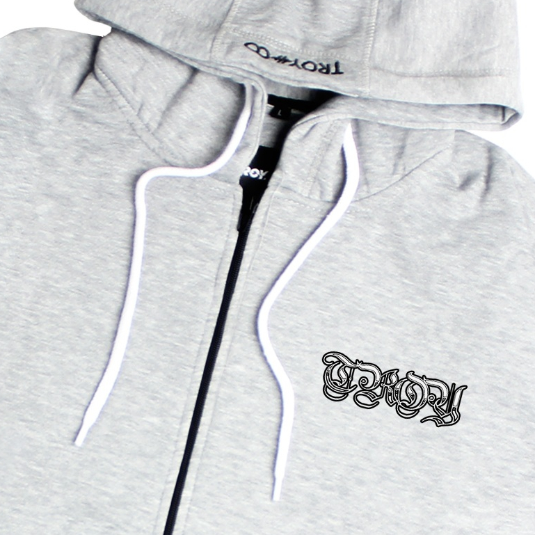 TROY COMPANY Zipper Hoodie Abu Misty - The Thic Hoodie Zipper Misty ZHD 3626