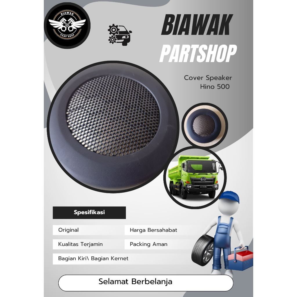 Cover Speaker Hino Lohan BEST QUALITY/Tutup Speaker Hino Lohan