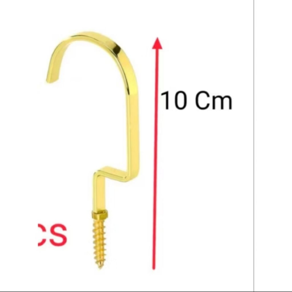 Hook pengait hanger panjanh gold/ single hook gepeng gold