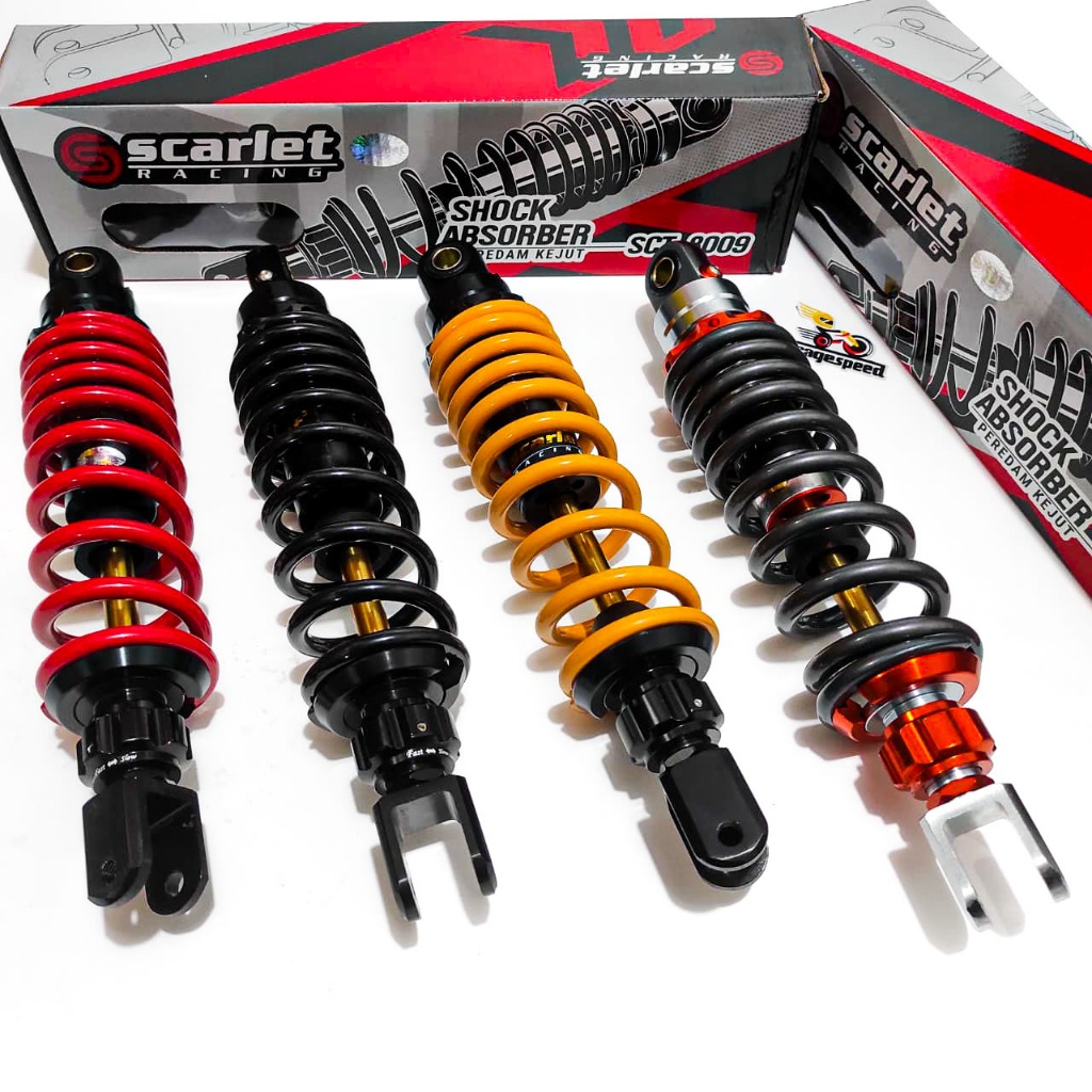 SHOCK MONOSHOCK SHOCKBRAKER AS GOLD MIO 310MM SCARLET RACING