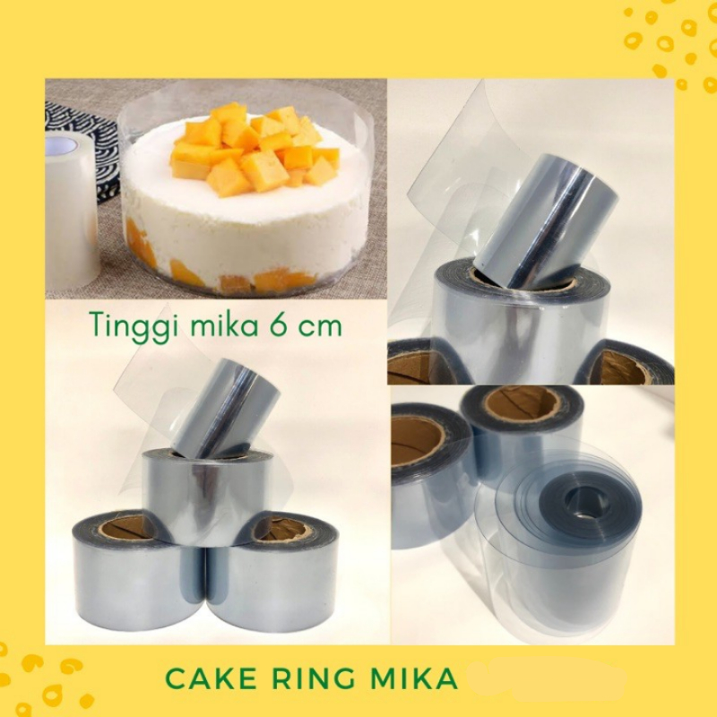 5 Meter Plastik Mika Pinggiran Kue Tart  Mika Roll Kue