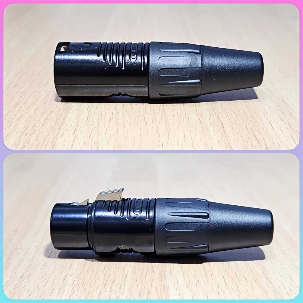 Jek XLR REAN Original by NEUTRIK XLR contra canon soket dan jack