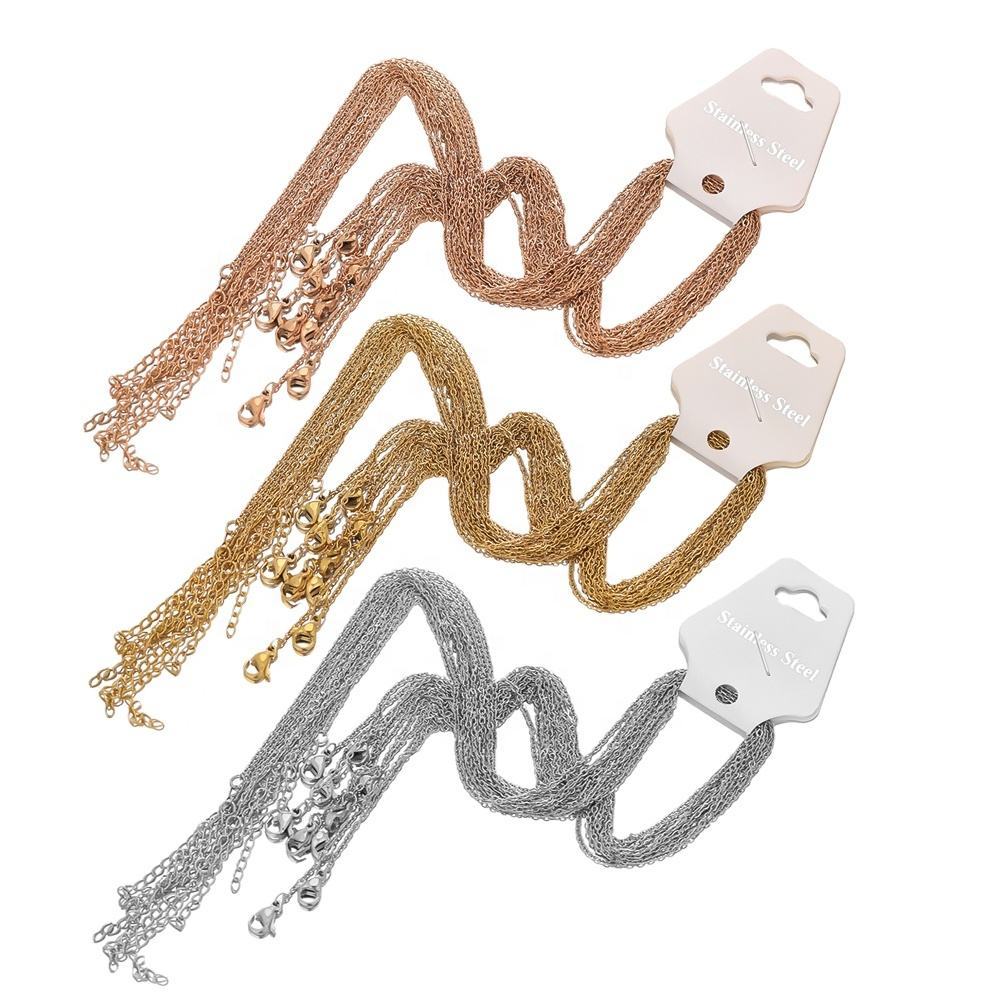 Rantai Kalung - Women Necklace - Rantai Bulat - Kaitan Lobster - Rantai Kalung Premium