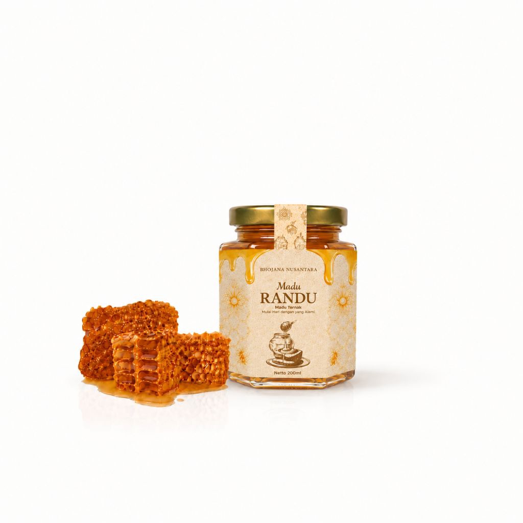 MADU RANDU ASLI 250ML | MADU MURNI 100% ALAMI | MADU TERNAK RANDU | TANPA CAMPURAN GULA | PREMIUM BH