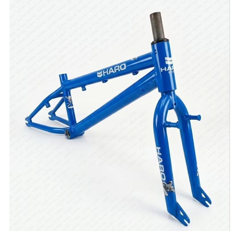 FRAME SET HARO BMX ALLOY FRAME OLD SCHOOL FRAMESET BLUE HARO FIT FOR USER STREET BMX MIDSCHOOL GT PE