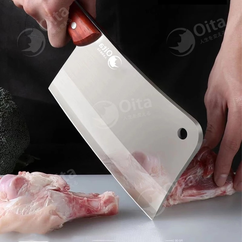 Pisau Daging Koki Jepang Golok Potong Sapi Ayam ikan Super Tajam Knife Dapur Stainless