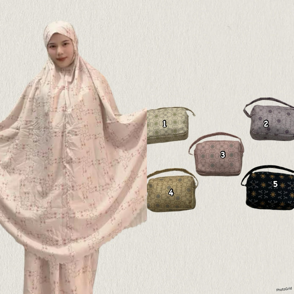 Mukenah traveling terbaru/mekunah traveling motif/mukenah