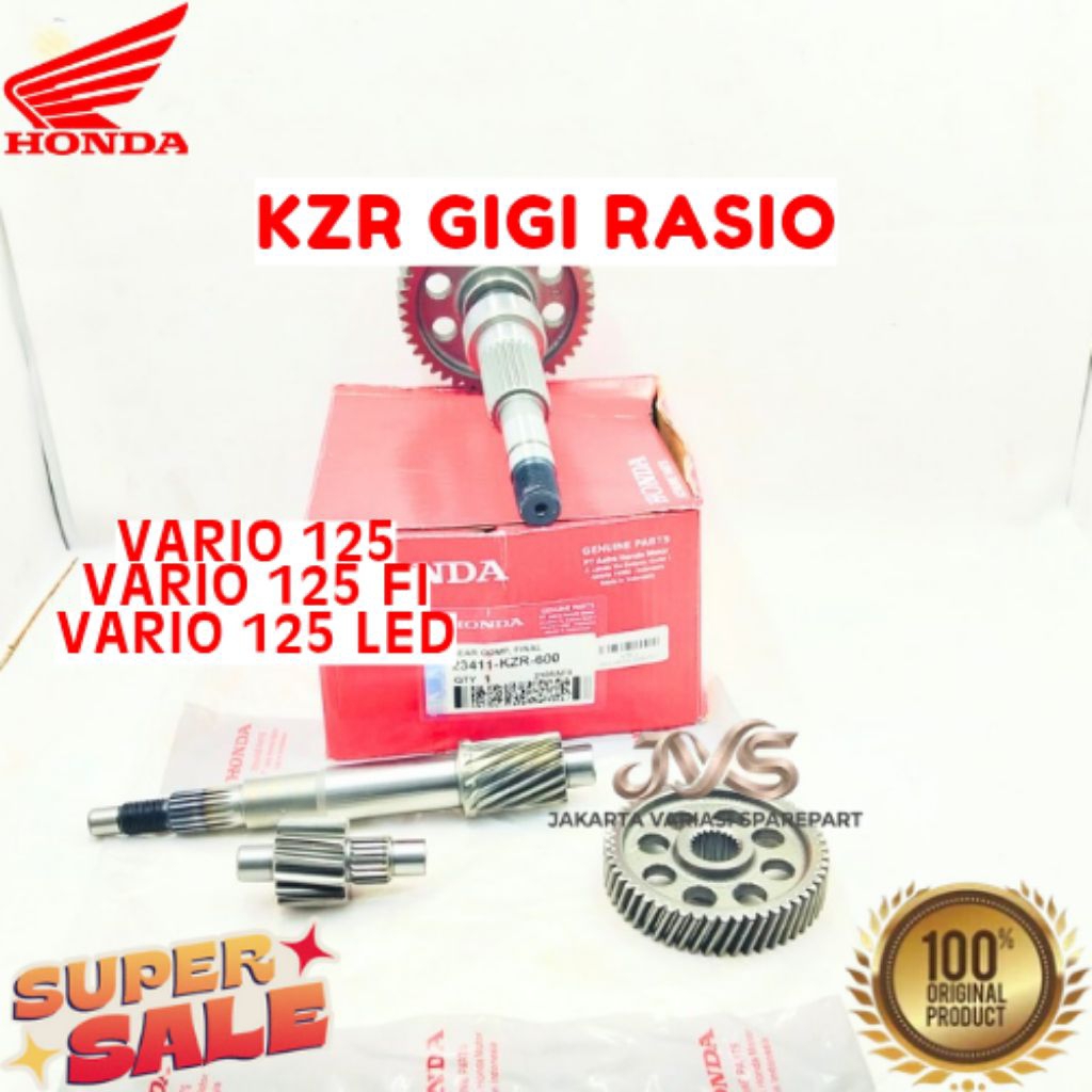 GIGI RASIO KODE KZR, GIGI RASIO VARIO 125, GIGI RASIO VARIO 125 FI, GIGI RASIO VARIO 125 LED