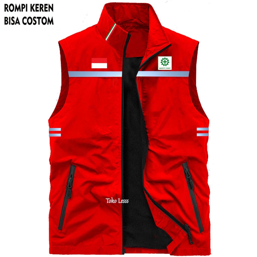 Rompi K3 Original, Rompi K3 Berkualitas, Rompi K3 Hiking Vest Outdoor, Rompi K3 Zipper