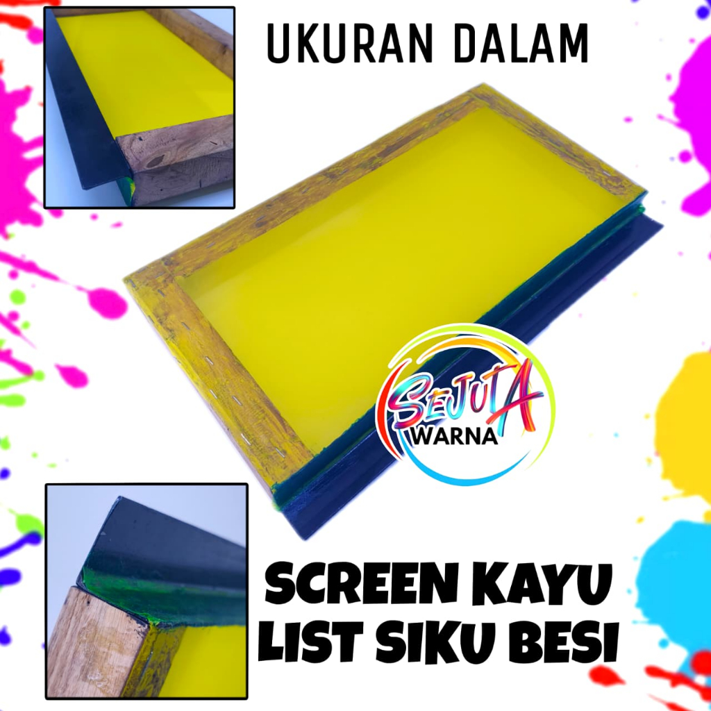 SCREEN SABLON CUP PLASTIK DENGAN BESI SIKU