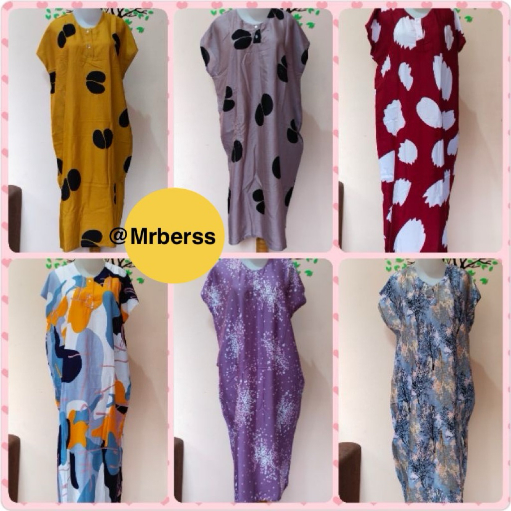 Daster Midi Busui Saku Premium Rayon Simple